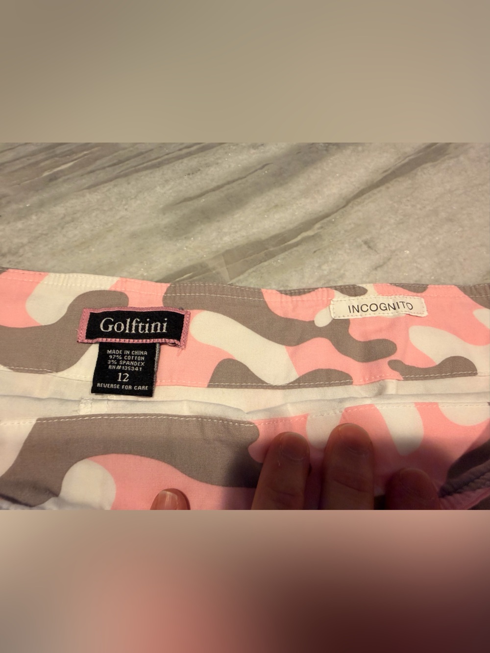 Pink & Brown Camo Scalloped Hem Skirt - Picture 7 of 10